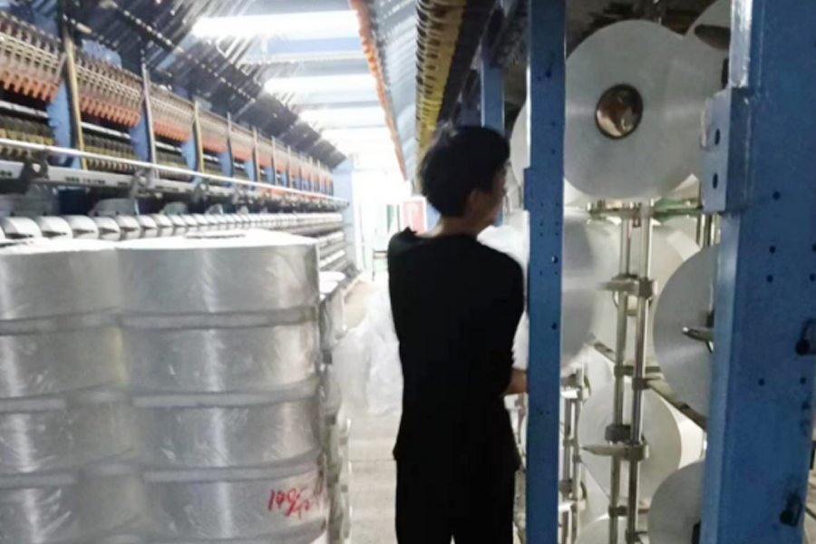 DTY üretim teli asma alanı