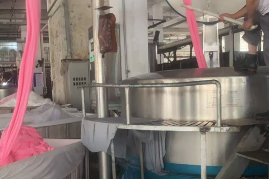 Boyama fabrikası üretimi-yarı mamul dehidrasyon bölgesi