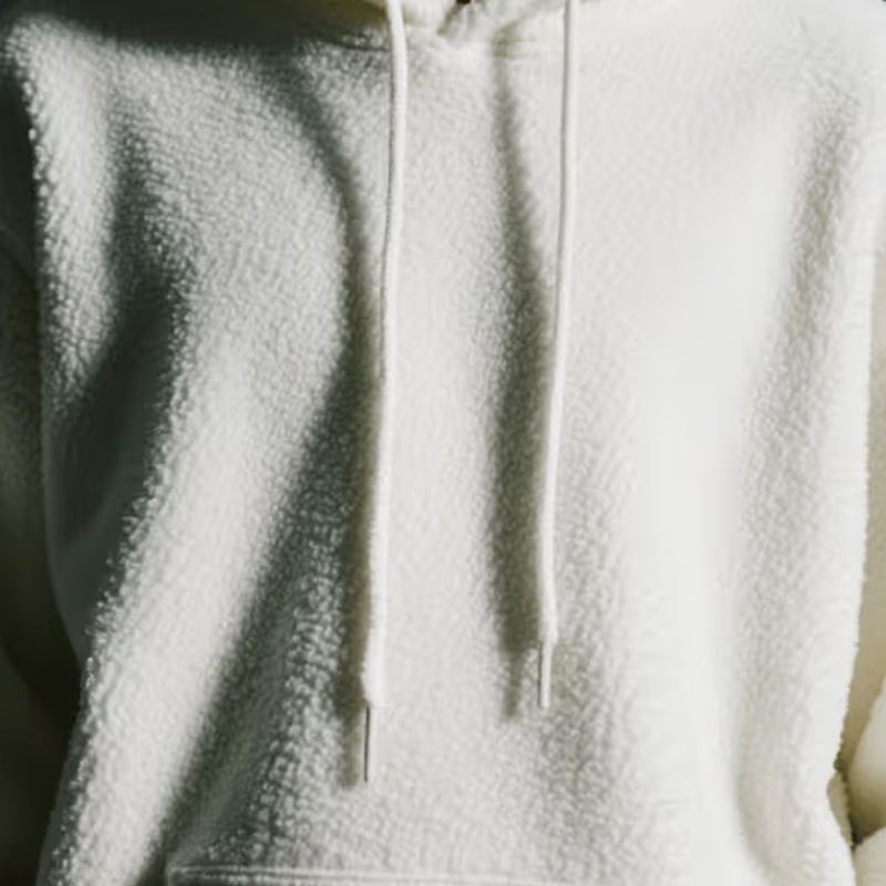 İmitasyon pamuklu kırışık önleyici sweatshirt kumaş